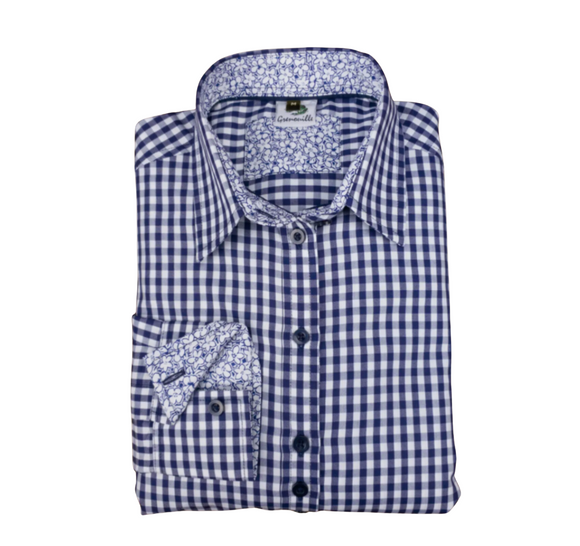 Gingham Checked Ladies Shirt