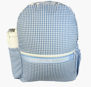 Gingham Checked Backpack