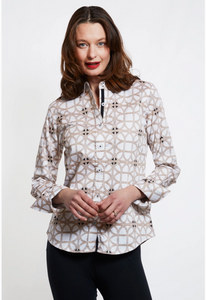 Oval Grid Rome Ladies Shirt