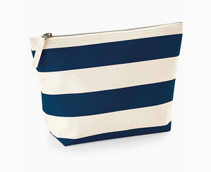 Nautical Striped Accessory Bag