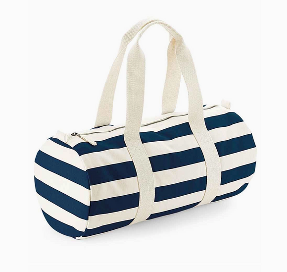 Nautical Striped Duffle Bag