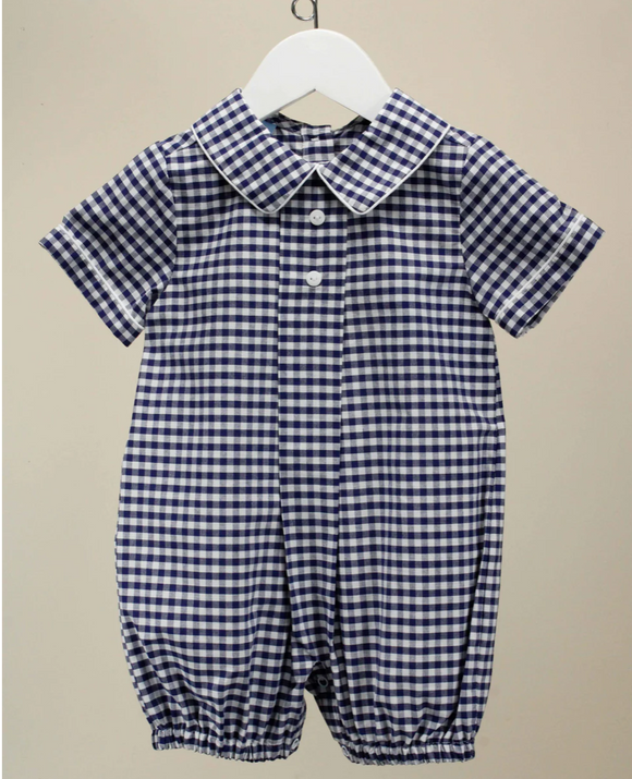 Mason Gingham Infant Romper