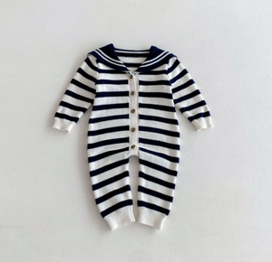 Nautical Striped Infant Onesie