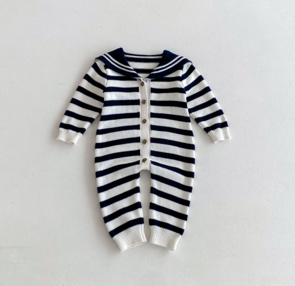 Nautical Striped Infant Onesie