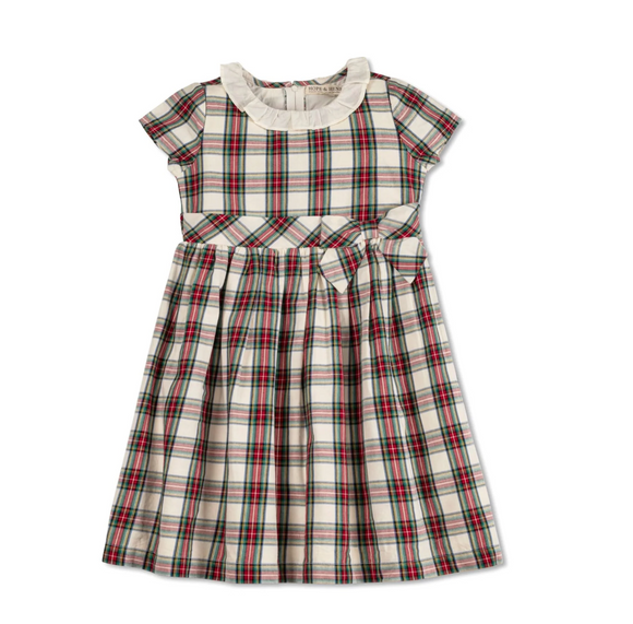 Stewart Plaid Infant Dress