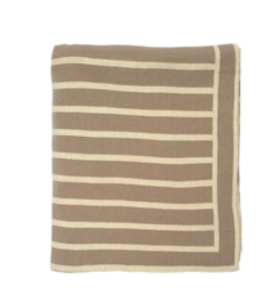 Beach Stripes Knit Throw