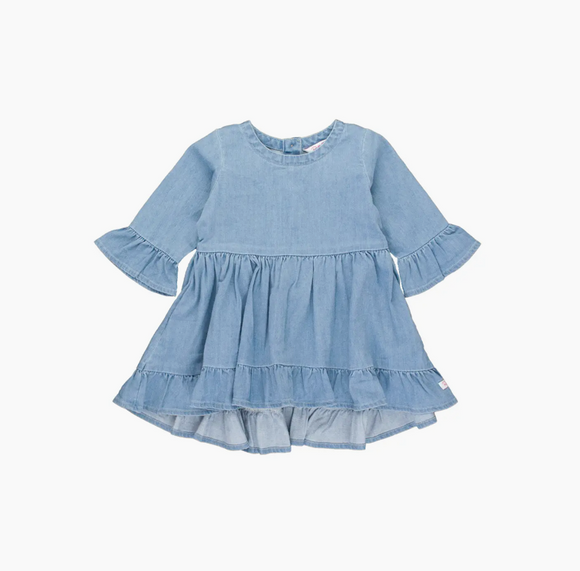Ruffle Denim Infant Dress Crews Quarters Newport Ruffle Denim Infant Dress Crews Quarters Newport