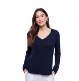 Round Edge Ladies V-Neck Sweater