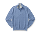 Cotton Pique 1/4 Zip Sweater