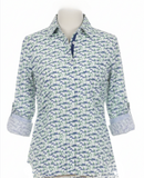 Little Boats Print Ladies Shirt