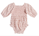 Madeline Pink Floral Infant Bubble