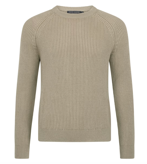 Shaker Knit Cotton Men's Sweater