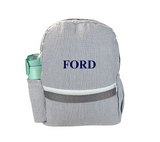 Seersucker Striped Backpack