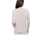 Rounded Edge Ladies V-Neck Sweater