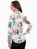 Beach Chairs Print Ladies Shirt