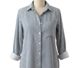 Captains Striped  Ladies Shirt