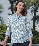 Little Boats Print Ladies Shirt