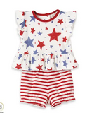 Stars and Stripes Infant Bloomer Set