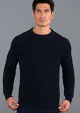 Shaker Knit Cotton Men's Sweater