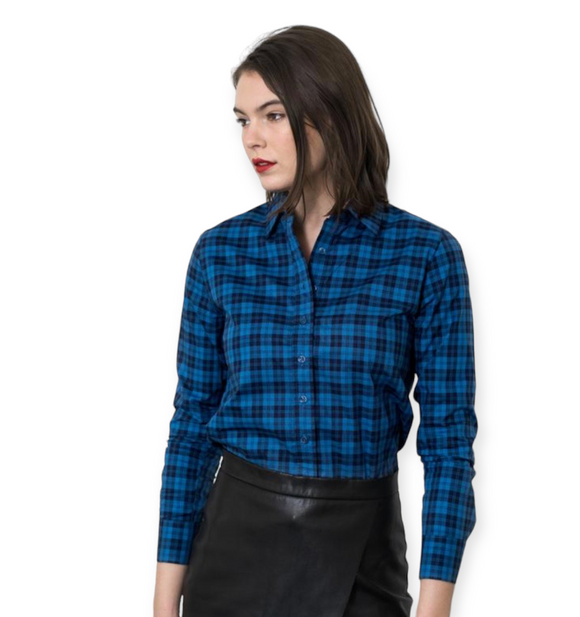 Plaid Icon Ladies Shirt