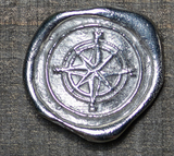 Compass Stamp Iced Tea Glass