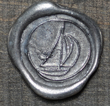 Sailboat Stamp Iced Tea Glass